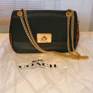 Gorgeous Leather snake coach purse